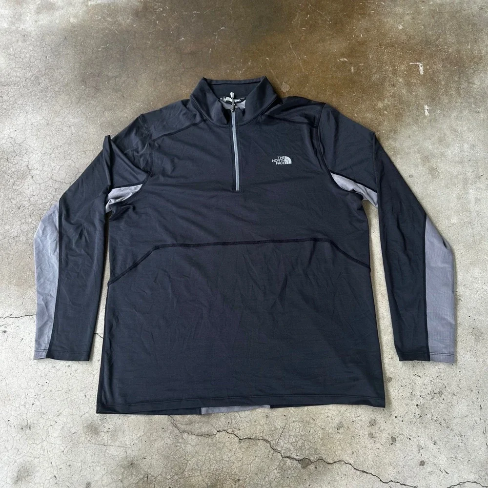 The North Face 1/4 Zip Pullover Mens XL Black Long Sleeve Athletic Outdoors Gorp